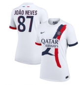 Paris Saint-Germain Joao Neves #87 Replika Bortedrakt Dame 2024-25 Kortermet