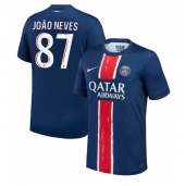 Paris Saint-Germain Joao Neves #87 Replika Hjemmedrakt 2024-25 Kortermet