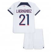 Paris Saint-Germain Lucas Hernandez #21 Replika Bortedrakt Barn 2023-24 Kortermet (+ bukser)