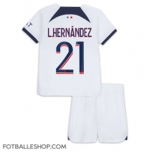 Paris Saint-Germain Lucas Hernandez #21 Replika Bortedrakt Barn 2023-24 Kortermet (+ bukser)