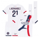 Paris Saint-Germain Lucas Hernandez #21 Replika Bortedrakt Barn 2024-25 Kortermet (+ bukser)