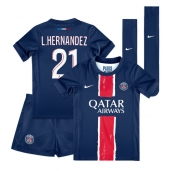 Paris Saint-Germain Lucas Hernandez #21 Replika Hjemmedrakt Barn 2024-25 Kortermet (+ bukser)