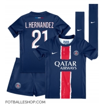 Paris Saint-Germain Lucas Hernandez #21 Replika Hjemmedrakt Barn 2024-25 Kortermet (+ bukser)