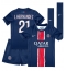 Paris Saint-Germain Lucas Hernandez #21 Replika Hjemmedrakt Barn 2024-25 Kortermet (+ bukser)