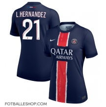 Paris Saint-Germain Lucas Hernandez #21 Replika Hjemmedrakt Dame 2024-25 Kortermet