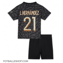 Paris Saint-Germain Lucas Hernandez #21 Replika Tredjedrakt Barn 2023-24 Kortermet (+ bukser)