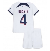 Paris Saint-Germain Manuel Ugarte #4 Replika Bortedrakt Barn 2023-24 Kortermet (+ bukser)