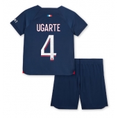 Paris Saint-Germain Manuel Ugarte #4 Replika Hjemmedrakt Barn 2023-24 Kortermet (+ bukser)