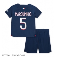 Paris Saint-Germain Marquinhos #5 Replika Hjemmedrakt Barn 2023-24 Kortermet (+ bukser)