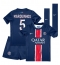 Paris Saint-Germain Marquinhos #5 Replika Hjemmedrakt Barn 2024-25 Kortermet (+ bukser)