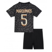 Paris Saint-Germain Marquinhos #5 Replika Tredjedrakt Barn 2023-24 Kortermet (+ bukser)