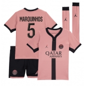 Paris Saint-Germain Marquinhos #5 Replika Tredjedrakt Barn 2024-25 Kortermet (+ bukser)