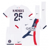 Paris Saint-Germain Nuno Mendes #25 Replika Bortedrakt Barn 2024-25 Kortermet (+ bukser)