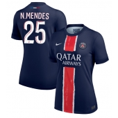 Paris Saint-Germain Nuno Mendes #25 Replika Hjemmedrakt Dame 2024-25 Kortermet