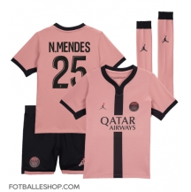 Paris Saint-Germain Nuno Mendes #25 Replika Tredjedrakt Barn 2024-25 Kortermet (+ bukser)