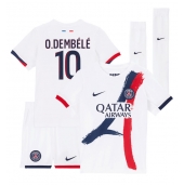 Paris Saint-Germain Ousmane Dembele #10 Replika Bortedrakt Barn 2024-25 Kortermet (+ bukser)