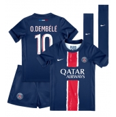 Paris Saint-Germain Ousmane Dembele #10 Replika Hjemmedrakt Barn 2024-25 Kortermet (+ bukser)