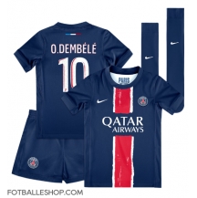 Paris Saint-Germain Ousmane Dembele #10 Replika Hjemmedrakt Barn 2024-25 Kortermet (+ bukser)