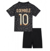 Paris Saint-Germain Ousmane Dembele #10 Replika Tredjedrakt Barn 2023-24 Kortermet (+ bukser)