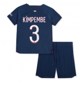 Paris Saint-Germain Presnel Kimpembe #3 Replika Hjemmedrakt Barn 2023-24 Kortermet (+ bukser)