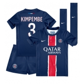 Paris Saint-Germain Presnel Kimpembe #3 Replika Hjemmedrakt Barn 2024-25 Kortermet (+ bukser)