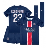 Paris Saint-Germain Randal Kolo Muani #23 Replika Hjemmedrakt Barn 2024-25 Kortermet (+ bukser)