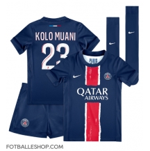 Paris Saint-Germain Randal Kolo Muani #23 Replika Hjemmedrakt Barn 2024-25 Kortermet (+ bukser)