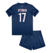 Paris Saint-Germain Vitinha #17 Replika Hjemmedrakt Barn 2024-25 Kortermet (+ bukser)