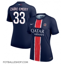 Paris Saint-Germain Warren Zaire-Emery #33 Replika Hjemmedrakt Dame 2024-25 Kortermet