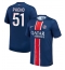 Paris Saint-Germain Willian Pacho #51 Replika Hjemmedrakt 2024-25 Kortermet