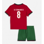 Portugal Bruno Fernandes #8 Replika Hjemmedrakt Barn EM 2024 Kortermet (+ bukser)