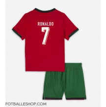 Portugal Cristiano Ronaldo #7 Replika Hjemmedrakt Barn EM 2024 Kortermet (+ bukser)