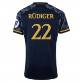 Real Madrid Antonio Rudiger #22 Replika Bortedrakt 2023-24 Kortermet