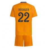 Real Madrid Antonio Rudiger #22 Replika Bortedrakt Barn 2024-25 Kortermet (+ bukser)