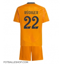 Real Madrid Antonio Rudiger #22 Replika Bortedrakt Barn 2024-25 Kortermet (+ bukser)