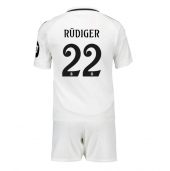 Real Madrid Antonio Rudiger #22 Replika Hjemmedrakt Barn 2024-25 Kortermet (+ bukser)