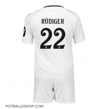 Real Madrid Antonio Rudiger #22 Replika Hjemmedrakt Barn 2024-25 Kortermet (+ bukser)