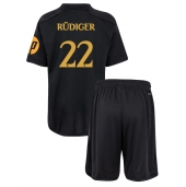 Real Madrid Antonio Rudiger #22 Replika Tredjedrakt Barn 2023-24 Kortermet (+ bukser)