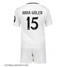 Real Madrid Arda Guler #15 Replika Hjemmedrakt Barn 2024-25 Kortermet (+ bukser)