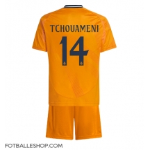 Real Madrid Aurelien Tchouameni #14 Replika Bortedrakt Barn 2024-25 Kortermet (+ bukser)