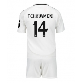 Real Madrid Aurelien Tchouameni #14 Replika Hjemmedrakt Barn 2024-25 Kortermet (+ bukser)