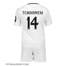 Real Madrid Aurelien Tchouameni #14 Replika Hjemmedrakt Barn 2024-25 Kortermet (+ bukser)