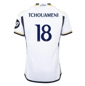 Real Madrid Aurelien Tchouameni #18 Replika Hjemmedrakt 2023-24 Kortermet