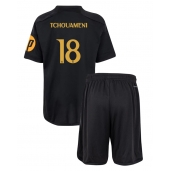 Real Madrid Aurelien Tchouameni #18 Replika Tredjedrakt Barn 2023-24 Kortermet (+ bukser)