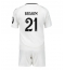 Real Madrid Brahim Diaz #21 Replika Hjemmedrakt Barn 2024-25 Kortermet (+ bukser)