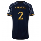 Real Madrid Daniel Carvajal #2 Replika Bortedrakt Dame 2023-24 Kortermet