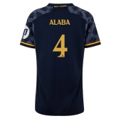 Real Madrid David Alaba #4 Replika Bortedrakt Dame 2023-24 Kortermet