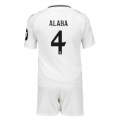 Real Madrid David Alaba #4 Replika Hjemmedrakt Barn 2024-25 Kortermet (+ bukser)