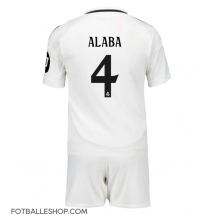 Real Madrid David Alaba #4 Replika Hjemmedrakt Barn 2024-25 Kortermet (+ bukser)