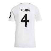 Real Madrid David Alaba #4 Replika Hjemmedrakt Dame 2024-25 Kortermet